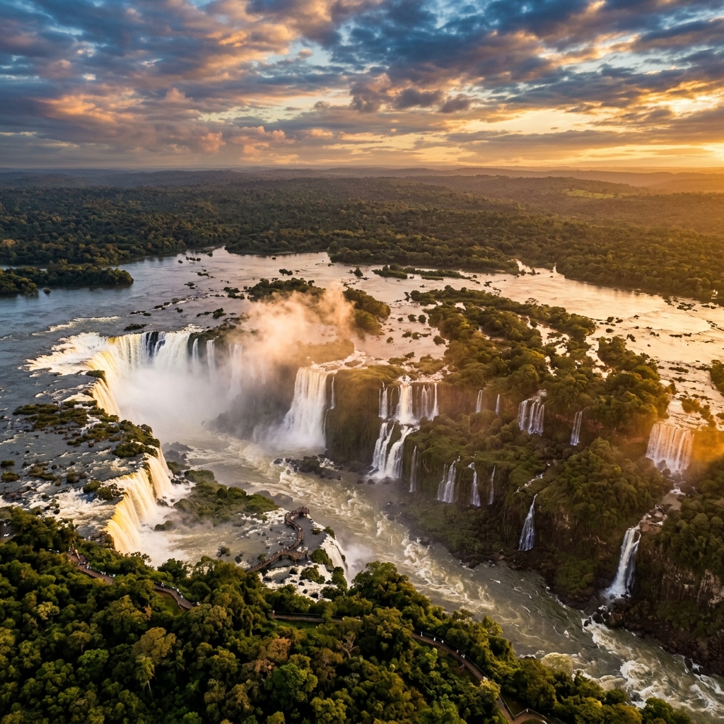 Vista inspiradora de Foz do Iguaçu para uma viagem sob medida