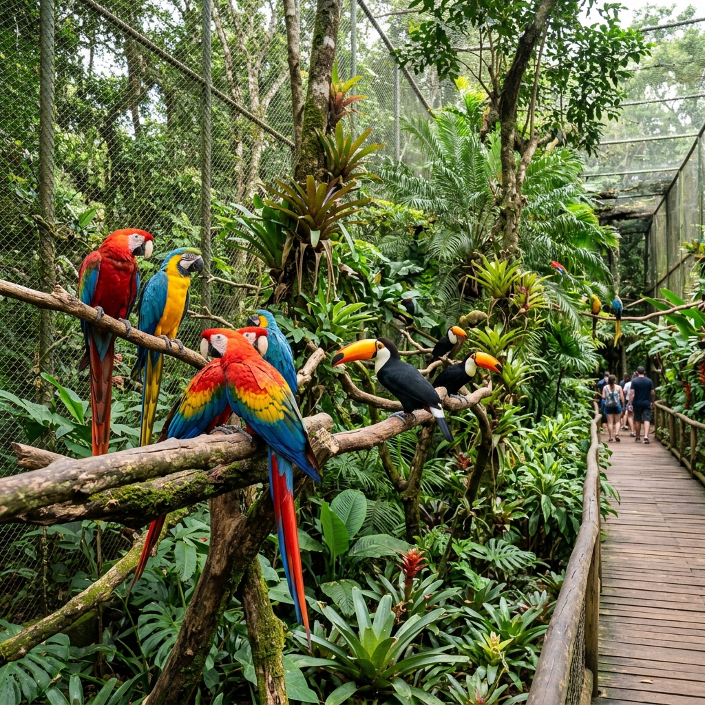 Parque das Aves em Foz do Iguaçu