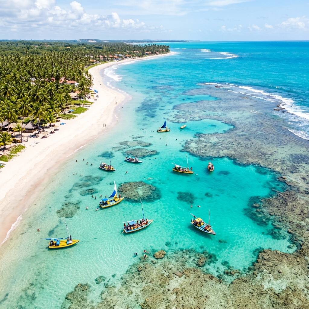 Vista inspiradora de Maceió para uma viagem sob medida